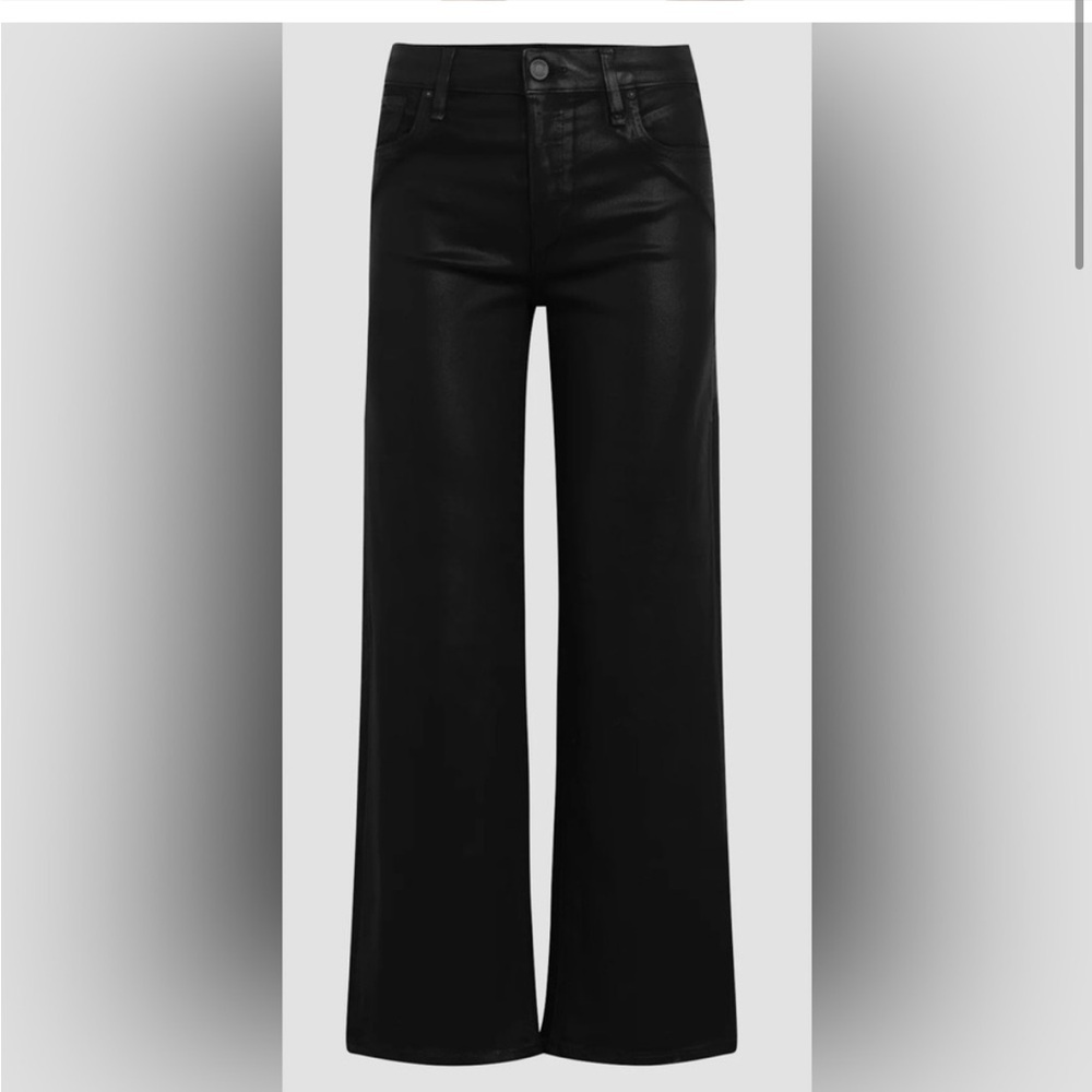 Hudson high rise wide leg crop ankle Jean by Hudson jeans coated